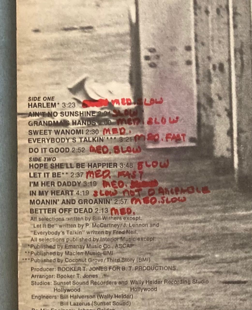 Dischi in vinile: BILL WITHERS - JUST AS I AM – Usato da Poliez-Pittet venduto da Newtown-Records 3