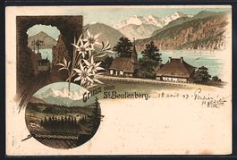 Litho St. Beatenberg, Ansicht der Ortsch