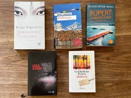 5 Krimis - Japan, Spanien, Deutschland, England, Schweiz