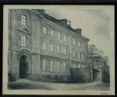„Das Bürgerspital, Bern, 1918“ – Lithographie