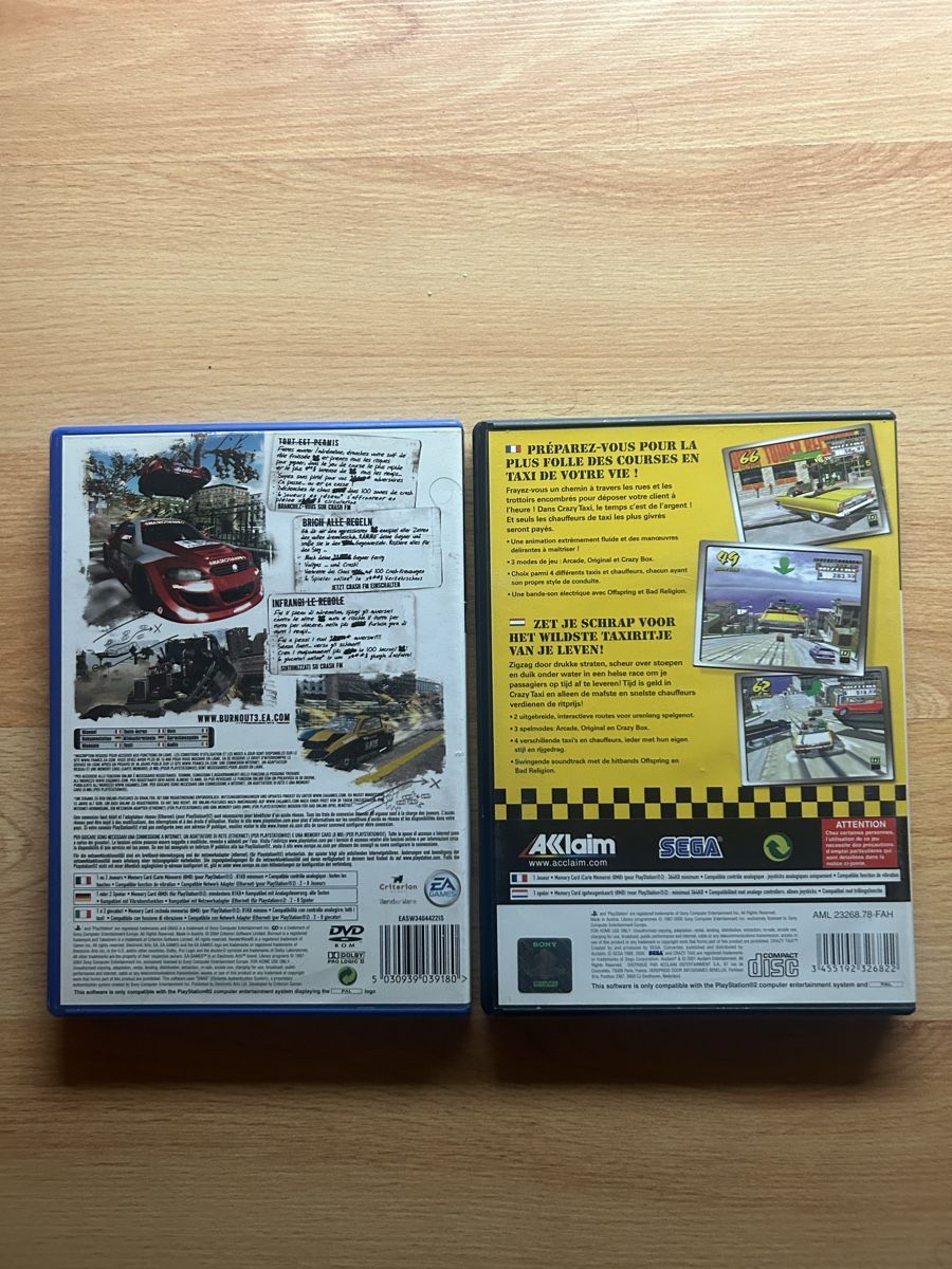 Sony Giochi: 2 PS2 Games: Burnout 3 & Crazy Taxi – Usato da Schötz venduto da lor_z95g 2
