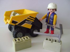 Playmobil - Bauarbeiter mit Muldenkipper