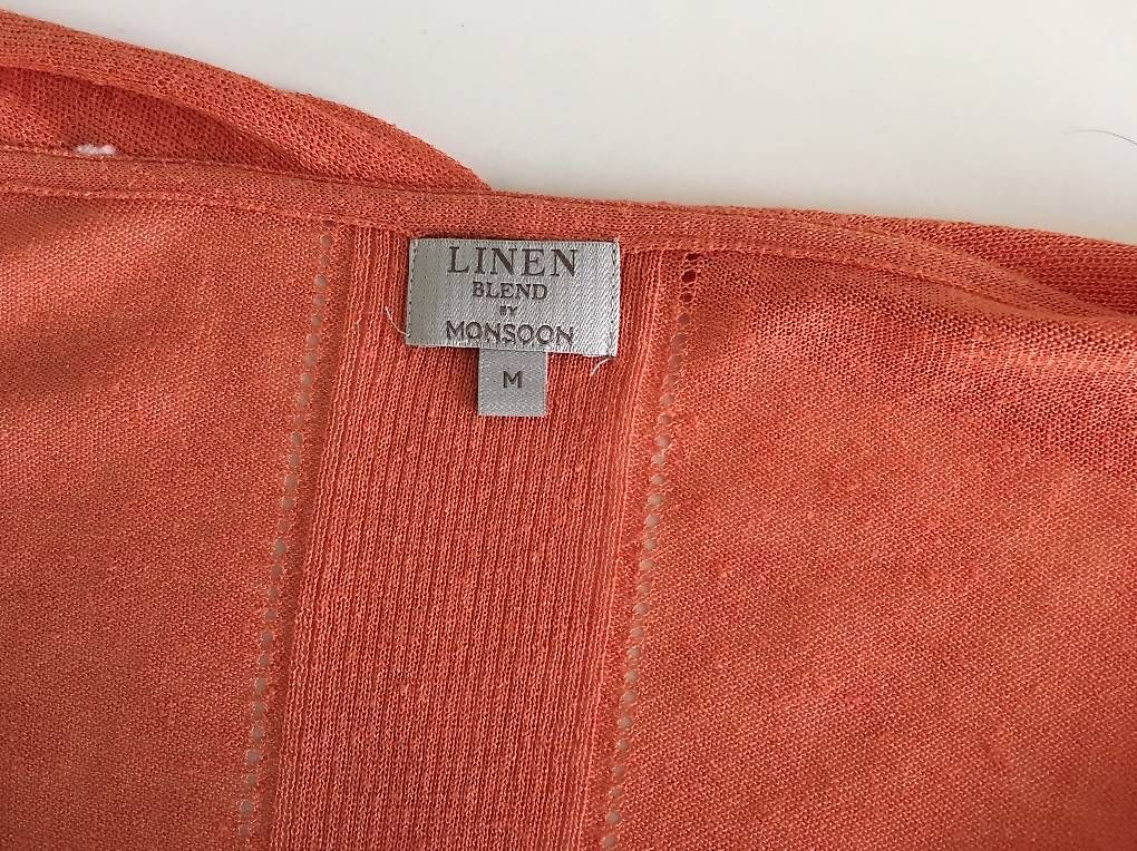 Bolero: Monsoon Leichte Strickjacke, 36% Leinen, Gr M – Usato da Uster venduto da Cammie 1