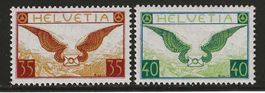 1929 : Flugpost Nr. F14 + F15, postfrisch ** KP 350.--