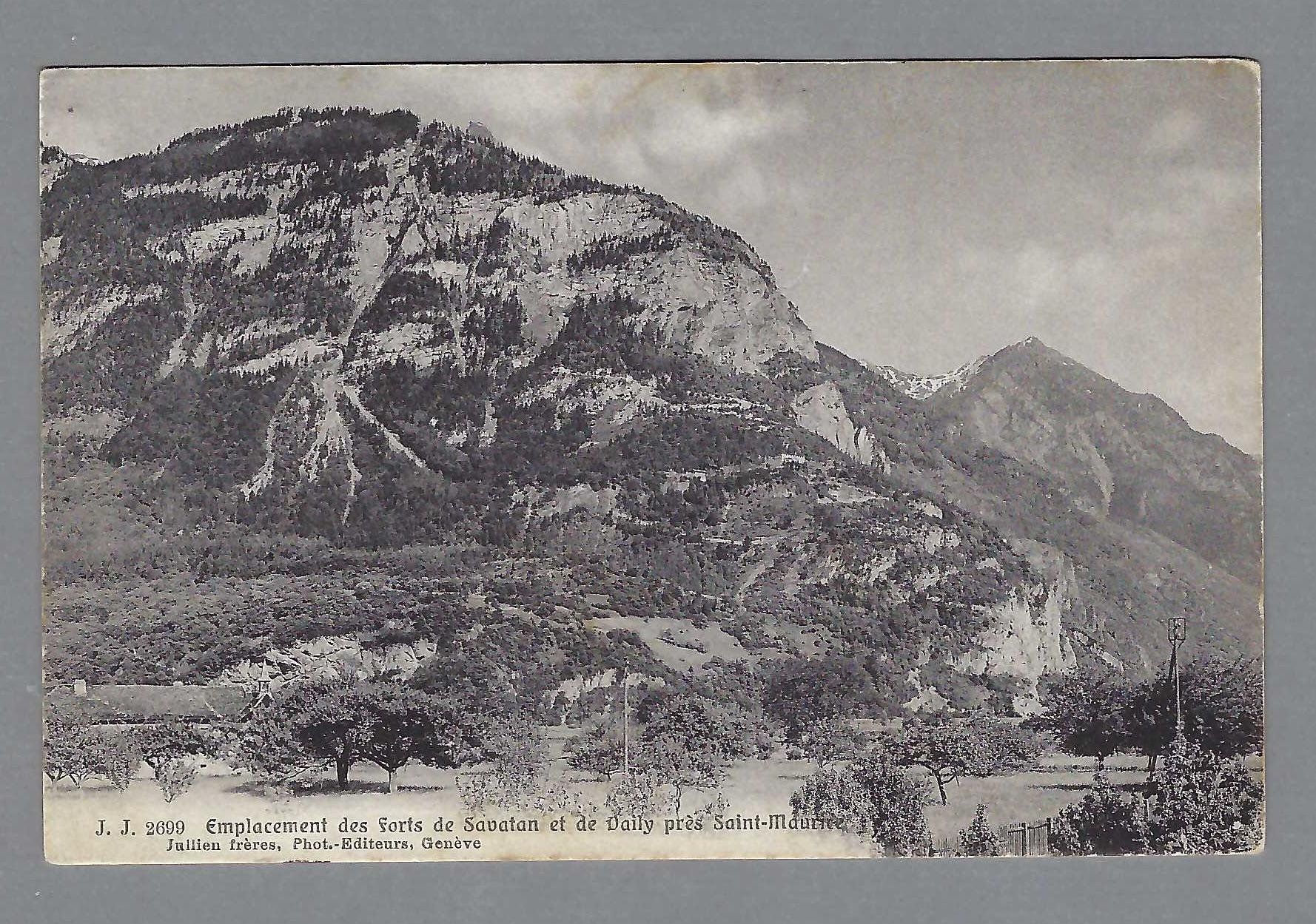 Cartoline postali: 1908, SAVATAN, FORTS PRÈS DE SAINT-MAURICE – Usato da Pura venduto da ulisse1957