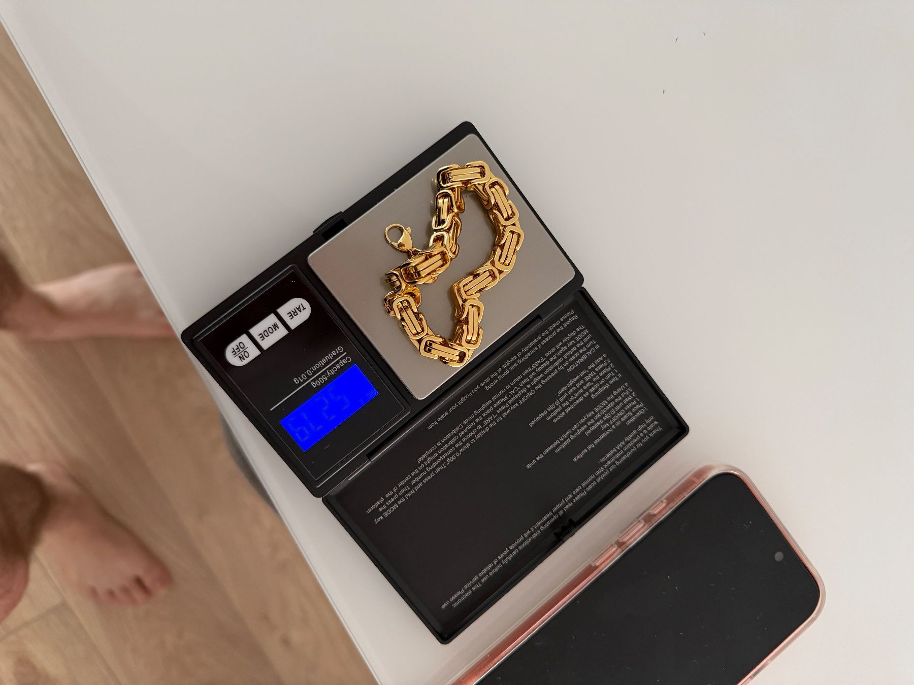 Armbänder & -reifen: Gold 18K 8mm Armband Herren – Neu und originalverpackt aus Kriens von Luxora 5