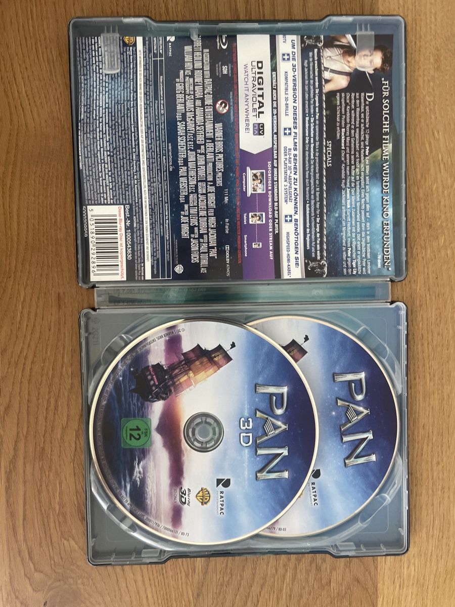 Tutti i DVDs: Pan 3D/2D BluRay Steelbook – Usato da Hagendorn venduto da masterchieff 2