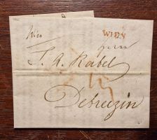 Vorphila-Brief WIEN Stab-o - DEBREZIN 27.5.1823, Lotterie
