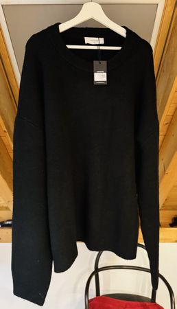 Maglione Leggend in lana/acrilico, nero, taglia XXL, nuovo