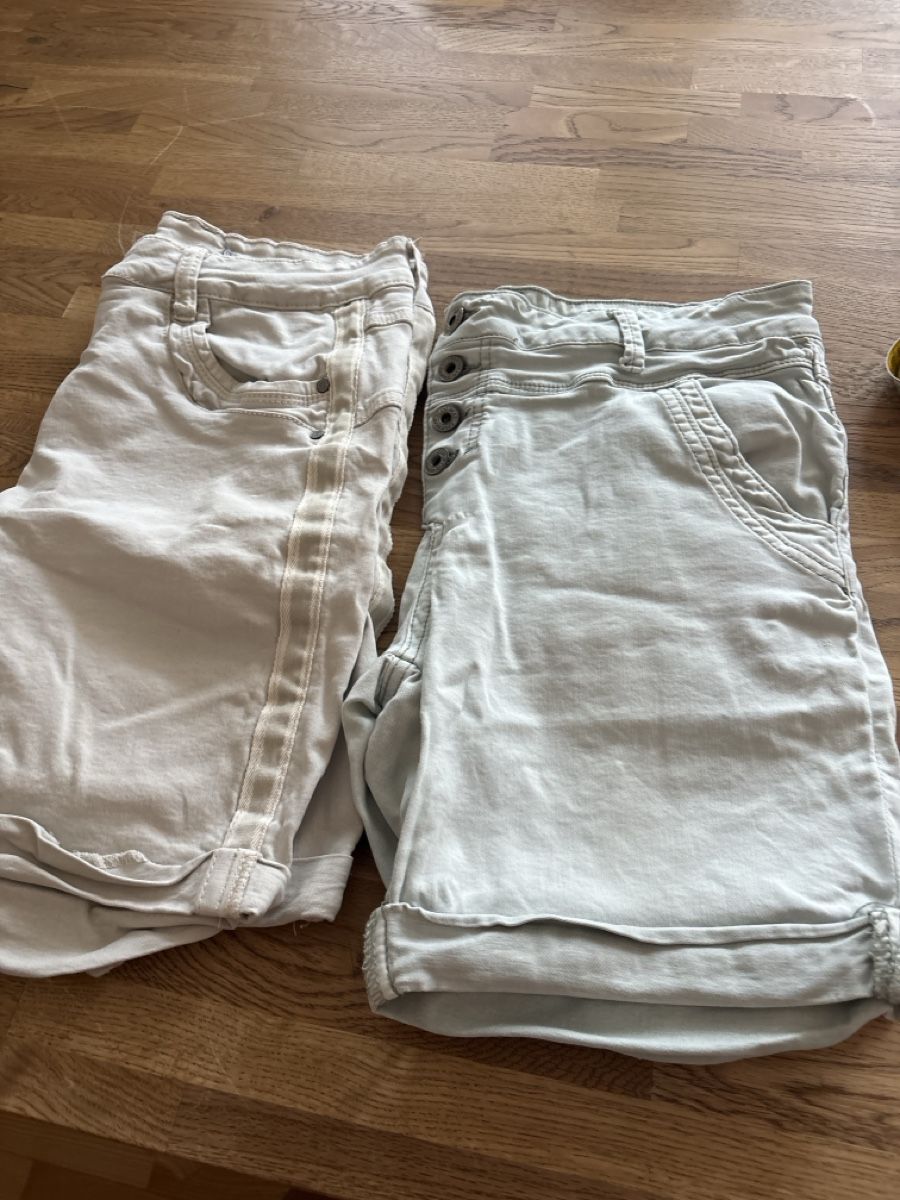 Hosen: Damen Shorts beige + hellblau Grösse 38 Chicoree – Neu (gemäss Beschreibung) aus Berneck von SESSES 6