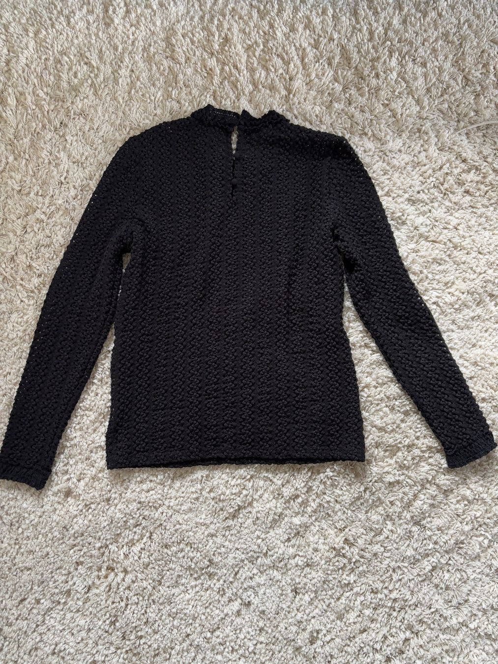 Maje Top: Elastisches Lochmuster Oberteil von Maje Gr 3 (L) – Usato da Laufenburg venduto da VintageMuesli 4
