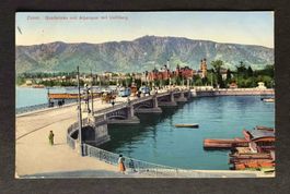 AK Zürich Quaibrücke Uetliberg