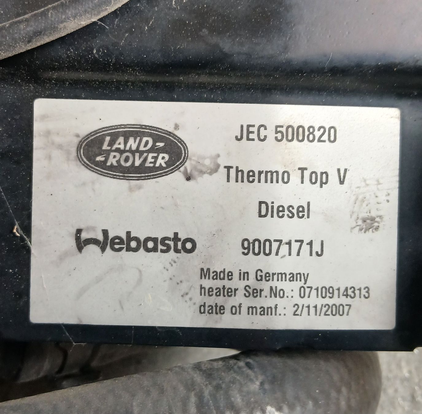 Land Rover Tutti pezzi di ricambio auto: Webasto Range Rover L320 TDV8  – Usato da la heutte venduto da Auto-stock 3