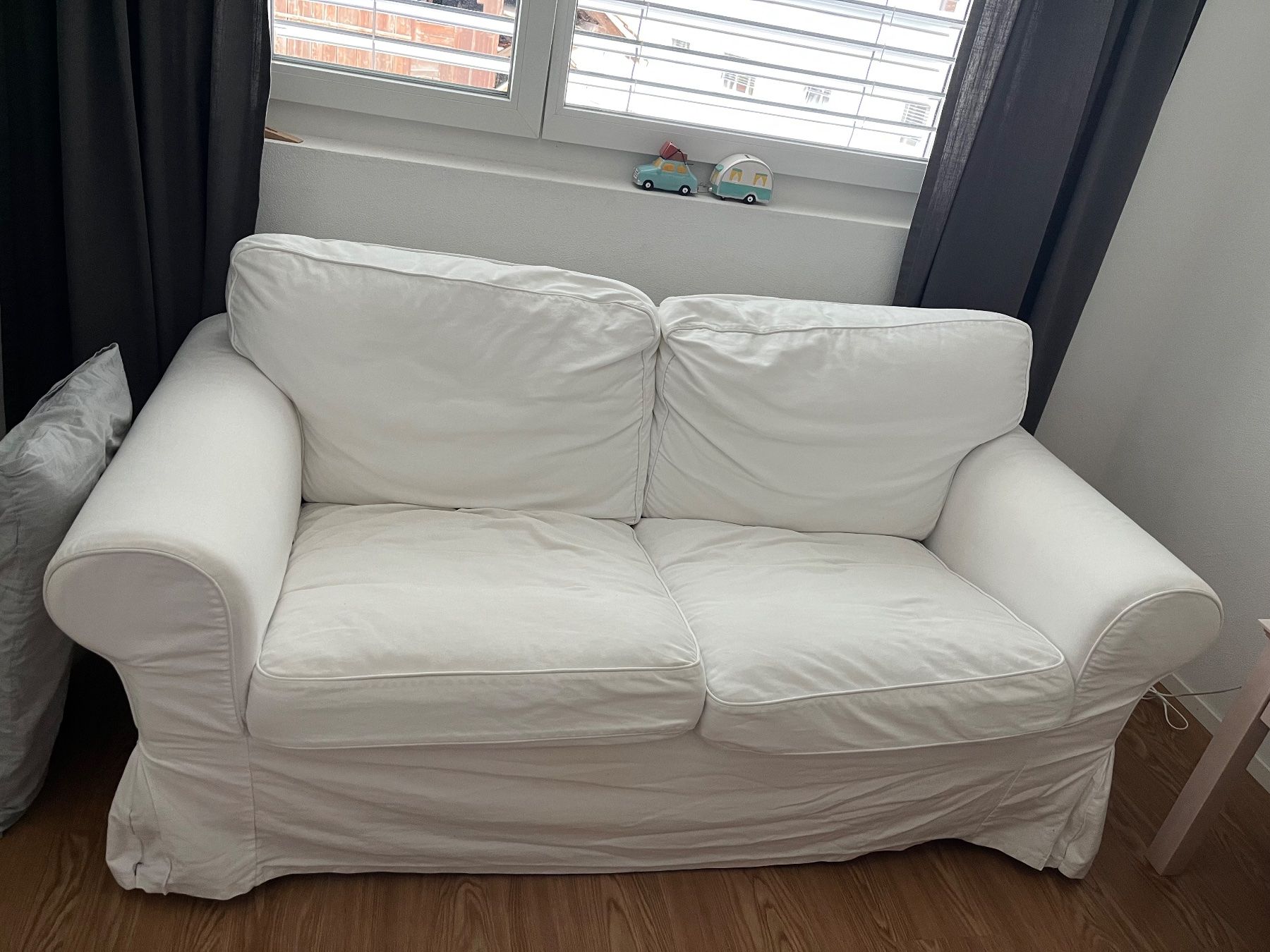 Tessuti: Sofa, 2-plätzig, weiss, von Ikea – Usato da Untervaz venduto da Aina21