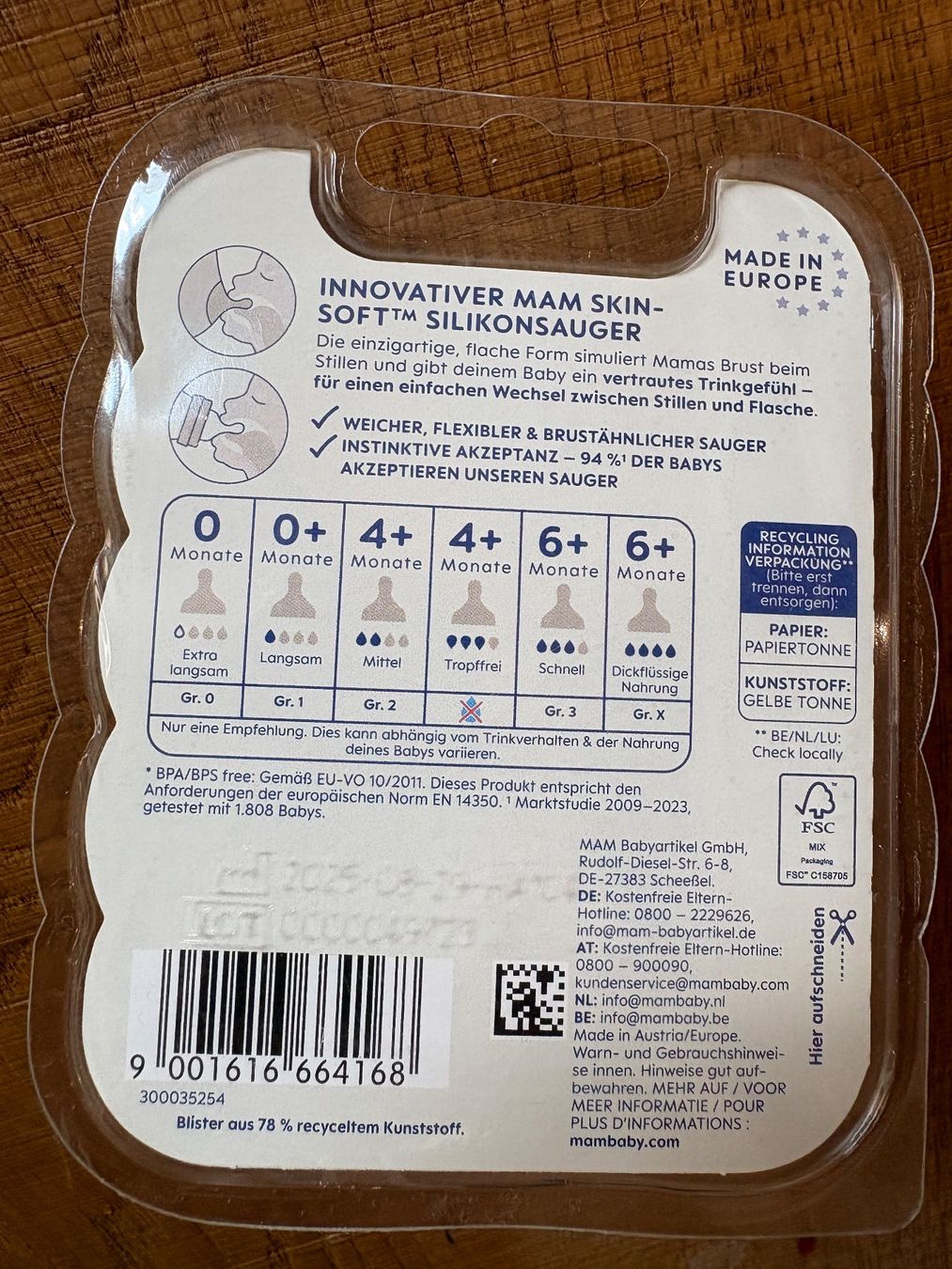 Mam Pasti del neonato: mam Sauger X 6+ Monate // neu und originalverpackt – Nuovo e nell'imballaggio originale da Turtmann venduto da stonie_s 1