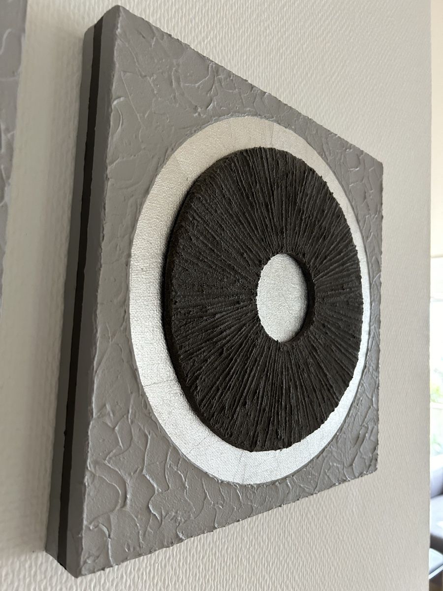 Foto & Immagini: 3er Set Leinwandbild Silber Grau Deko modern – Usato da Gunten venduto da starfish3 8