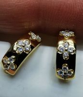Boucles d'oreille argent diamants de moissanite 0,216 ct GRA