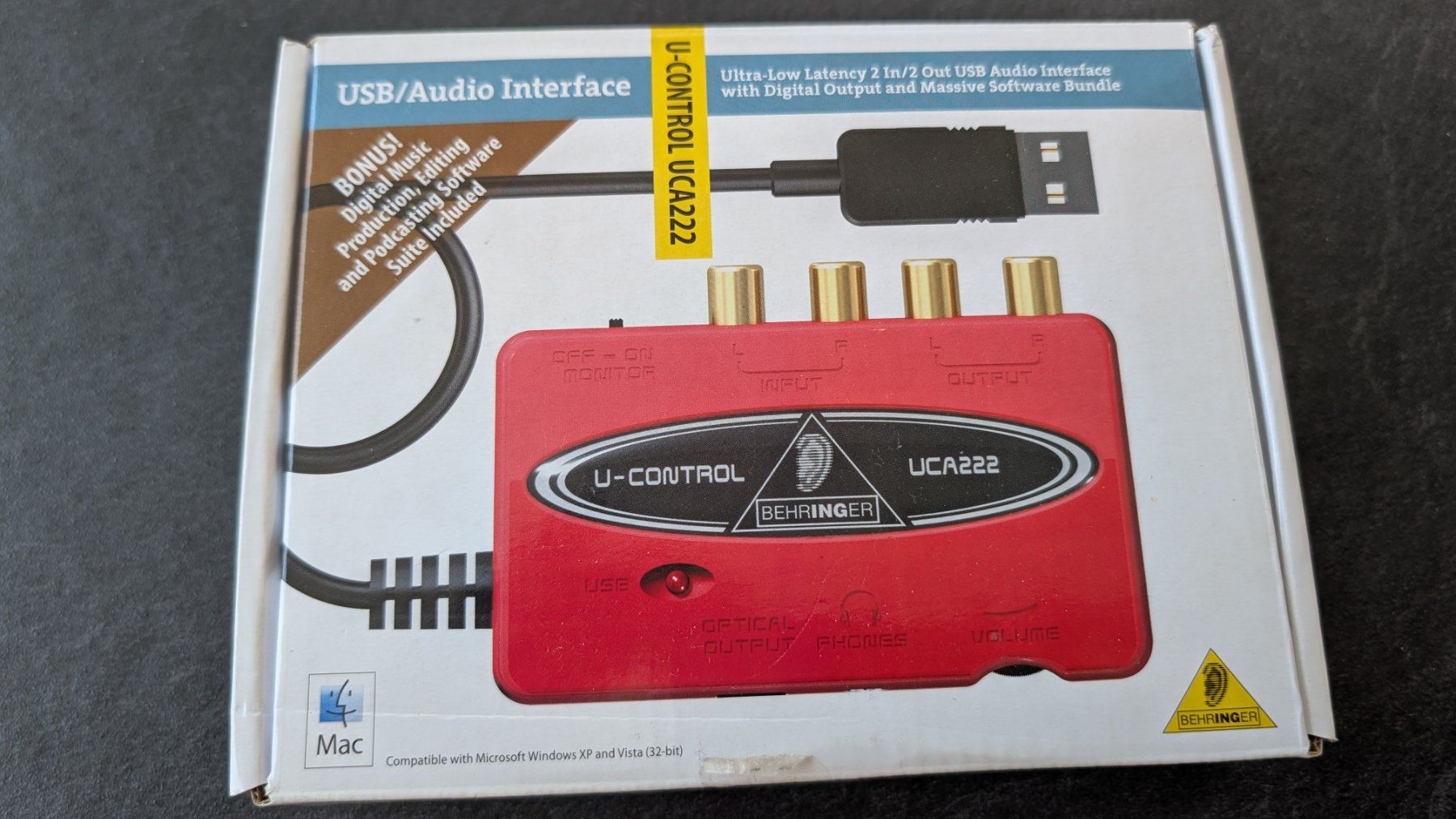 Behringer Attrezzatura per studi di registrazione: Behringer UCA222 USB Audio Interface – Usato da Habsburg venduto da Matrix85
