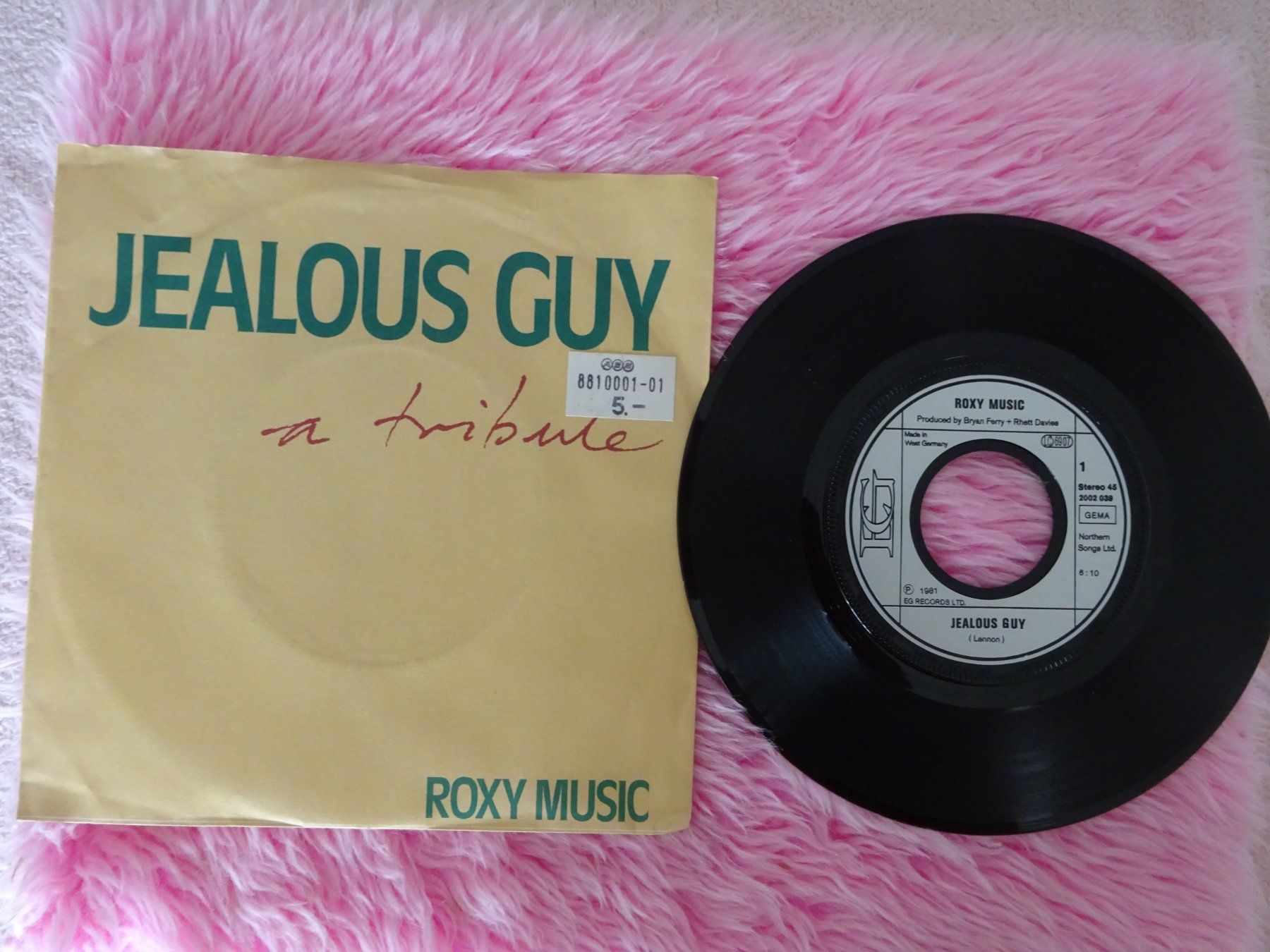 Schallplatten: ROXY MUSIC ** JEALOUS GUY ** MORE THAN THIS – Gebraucht aus Luzern von xrayspex99 1