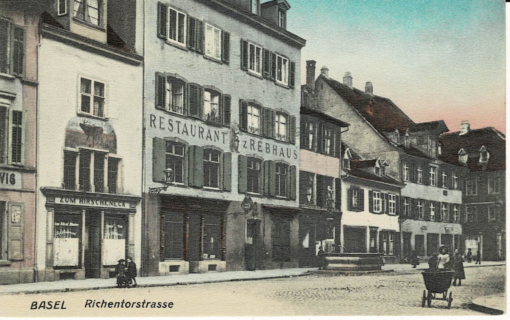 Cartoline postali: BASEL Richentorstrasse BS um 1920! – Nuovo (secondo la descrizione) da Hergiswil NW venduto da Kartenfrau
