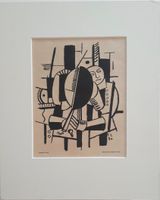Fernand Léger "La Femme au Miroir" 1920 Saphir n 1 Litho