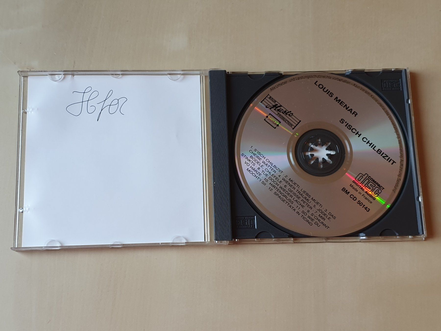 CD: Louis Menar sisch Chilbiziit – Usato da Stansstad venduto da collectorsshop 2