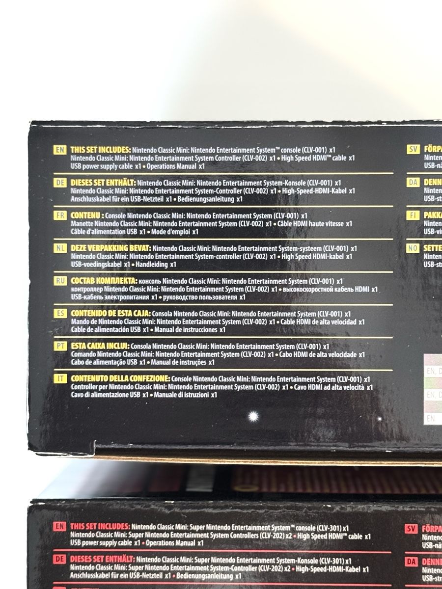 Nintendo Konsolen: Nintendo Classic Mini NES + SNES (2 x Set) – Neu (gemäss Beschreibung) aus Stansstad von  1