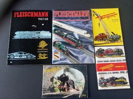 Fleischmann H0: 5 x catalogues / Kataloge 1956-1986