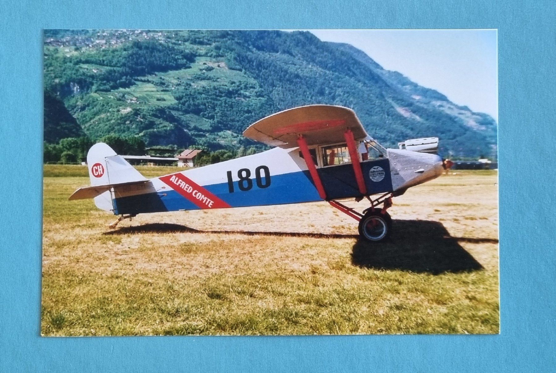 Cartoline postali: Alfred Comte - Aviatik - Oldtimer Flugzeug - Photo – Usato da Rothrist venduto da RROENK