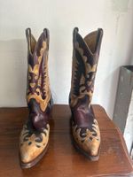 Vintage LOBLAN Cowboy-Boots / Westernstiefel aus Leder – Gr.