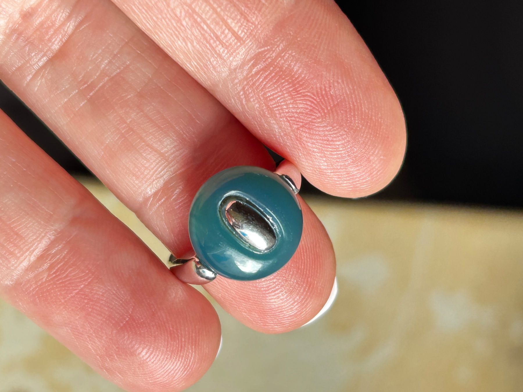 Anelli: Damenring, Silberring BLuE Stone 55 (Grösse variabel) – Usato da Laufen venduto da Bellavitaboom 9