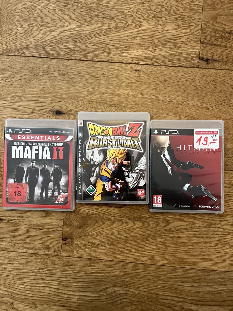Jeux: PS3 Spiele Mafia II, Dragonball Z, Hitman Absolution – D'occasion à Biberist par lle_z7hb