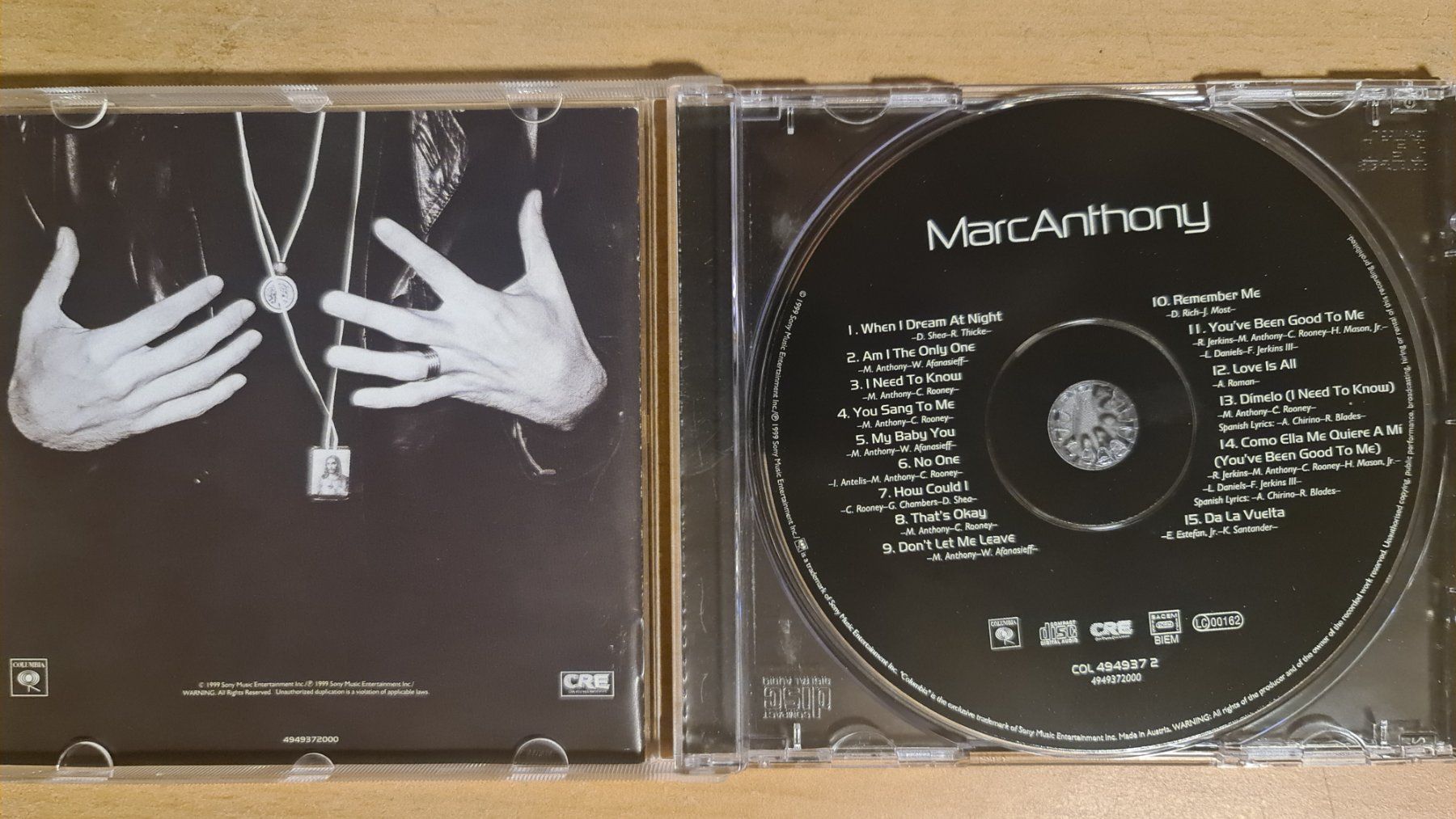 CD: Marc Anthony CD Album – Usato da Dintikon venduto da Vexi 1