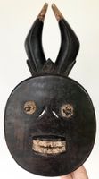 seltene alte ausdrucksstarker Baule Goli Maske Höhe 42 cm