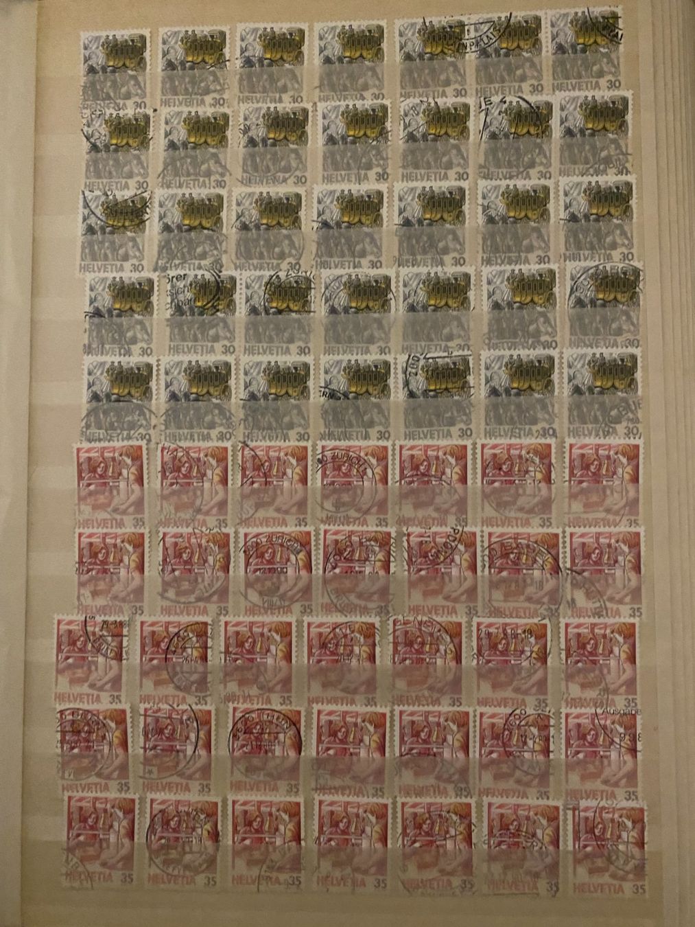 Tutti i francobolli: Briefmarken postbeförderung,  gestempelte – Usato da matten b. interlaken venduto da jfran17 2