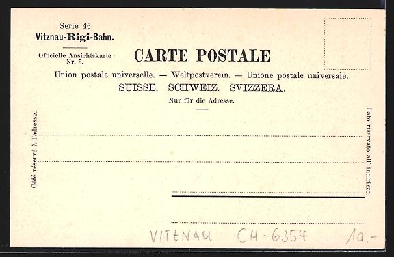 Cartoline postali: AK Rigi, Schnurtobelbrücke mit Bergbahn – Usato da Berlin venduto da bartko-reher 1