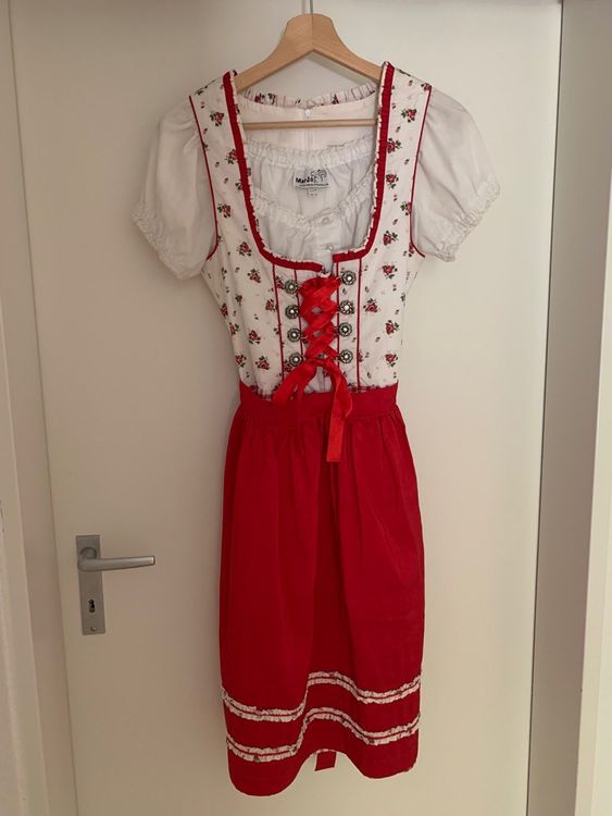 Fuchs Trachtenmoden Damen Drndl ärmellos, Mn, Gepu Produktbild-Vorschau 2