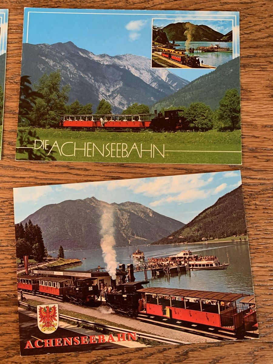 Modellini di ferrovie: Ansichtskarten Achensee und Schafbergbahn, Österreich – Usato da Winden venduto da EmilNeu 9