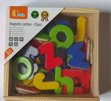 Viga Magnetbuchstaben, 52 Teile, Holz, neuwertig