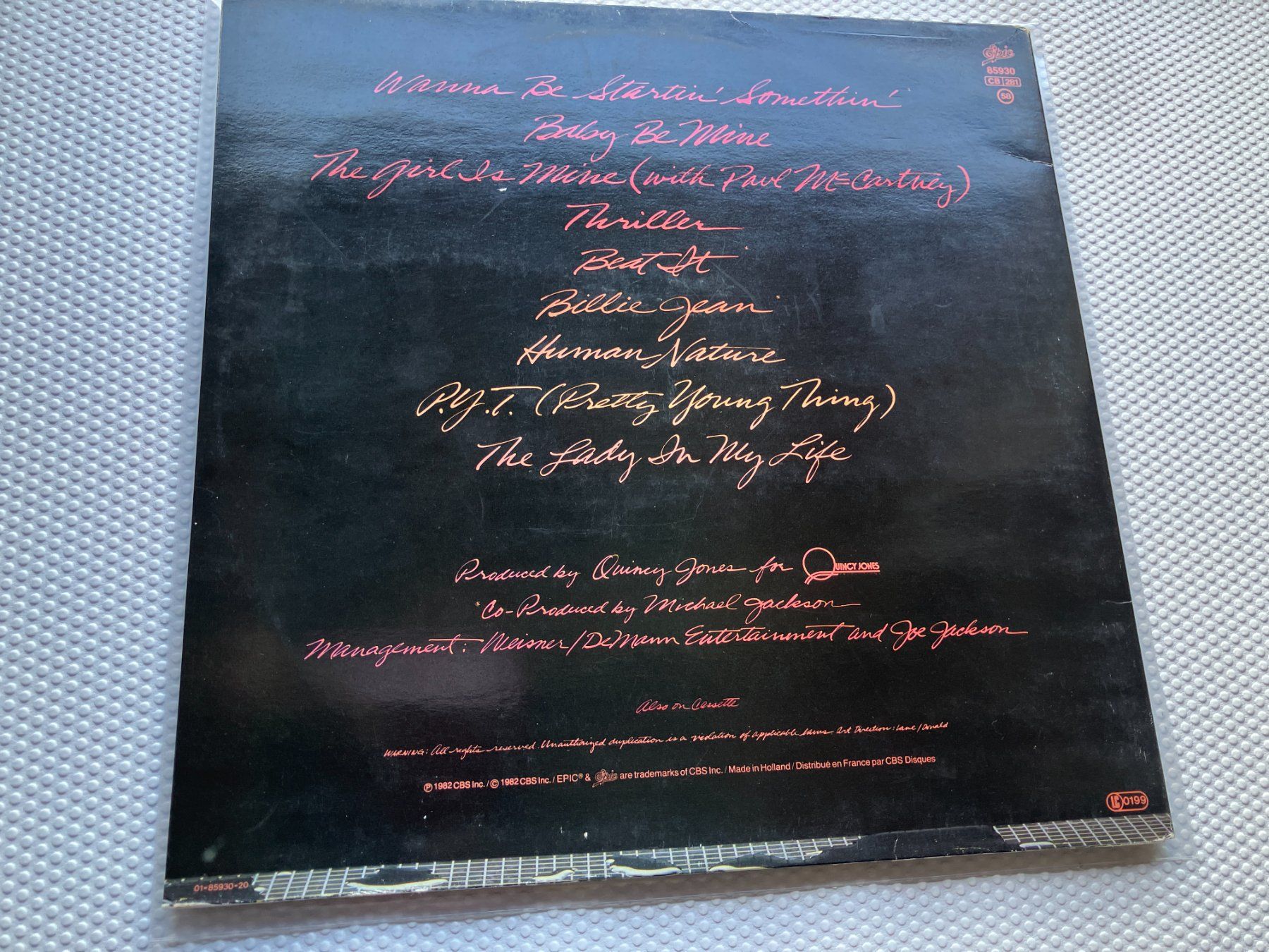 Dischi in vinile: Michael Jackson – Usato da Aarwangen venduto da Jukebox3 2