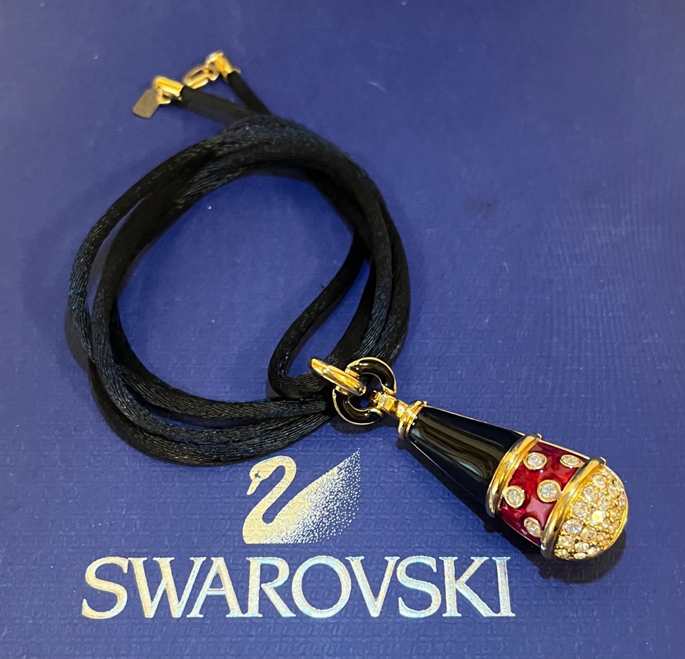 Swarovski Catenine: Swarovski Statement Halskette 18k vergoldet – Nuovo (secondo la descrizione) da Kirchleerau venduto da Piroska05 1