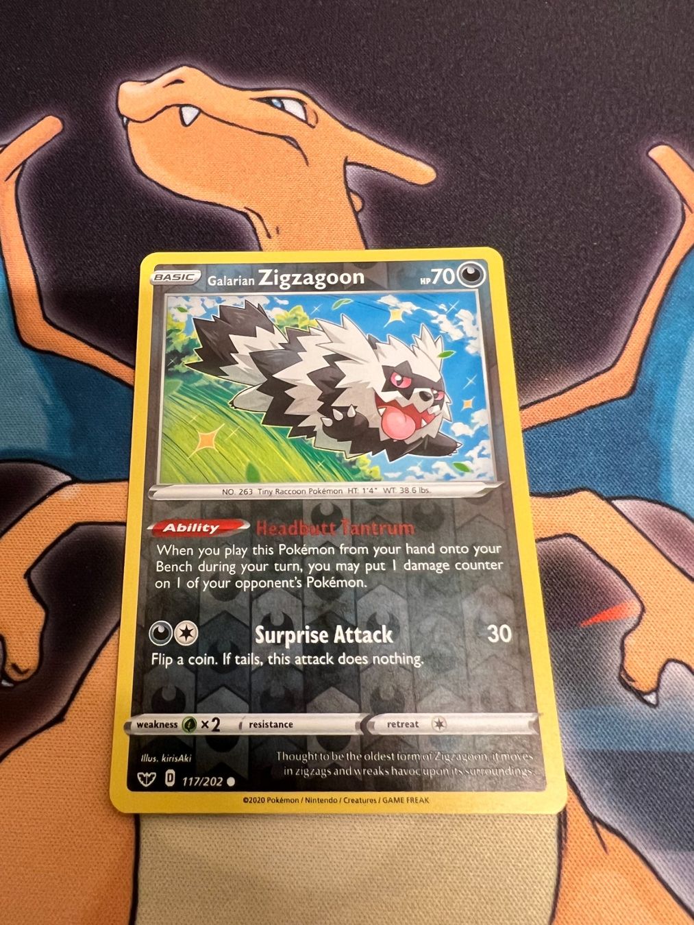 Pokémon Carte collezionabili: Galarian Zigzagoon (SSH 117) - Reverse Holo - Sword & Shield – Nuovo (secondo la descrizione) da Bülach venduto da Pfrenzel