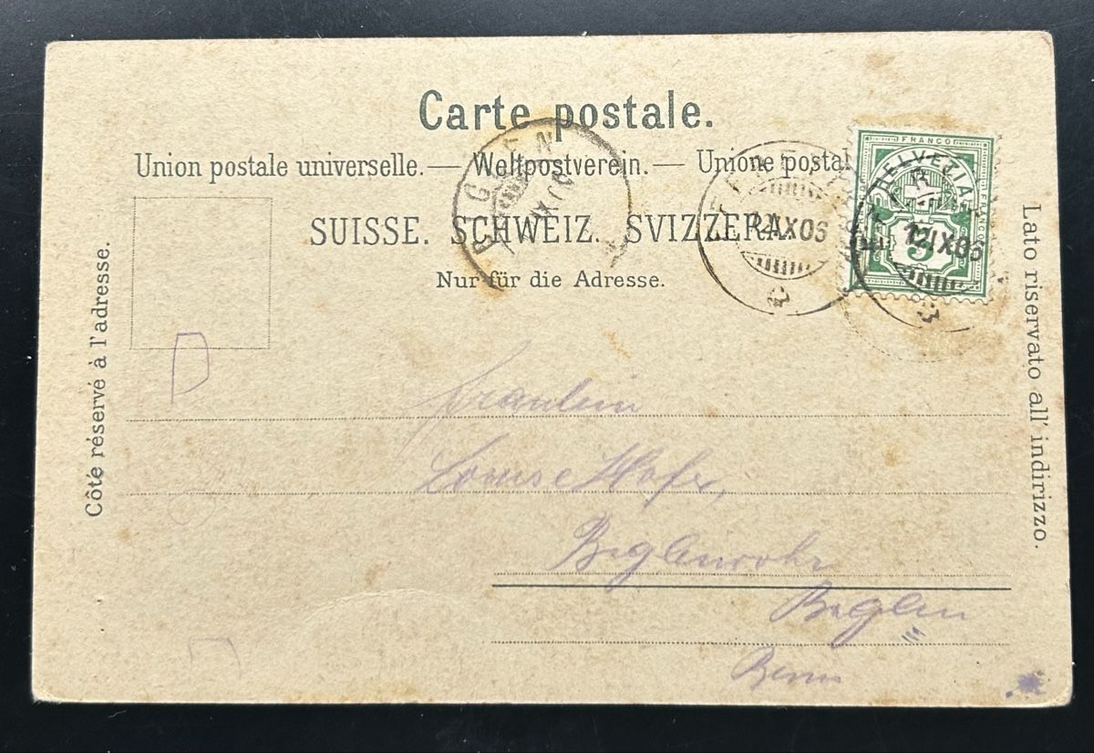 Cartoline postali: Gruss aus Rykon Effretikon Litho  – Usato da Horw venduto da Tellbub 1