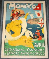 Plakat: Monaco, Exposition & Concours de Canots Automobiles