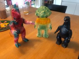 Vintage Japanese sofubi kaijus