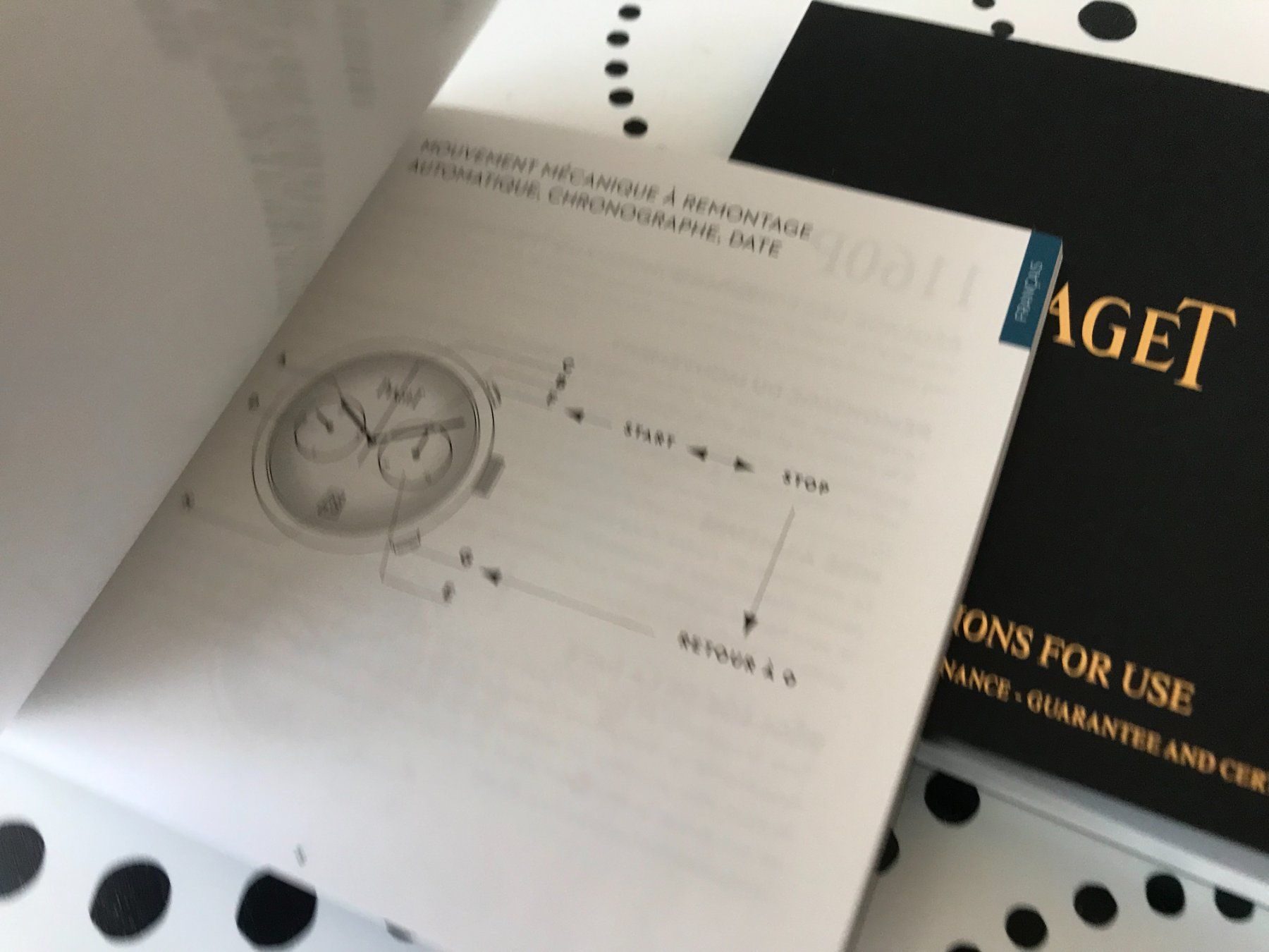 Documenti: PIAGET ORIG. 2x OPERATING INSTRUCTIONS FOR US WATCHES !!! – Nuovo (secondo la descrizione) da Epalinges venduto da dream-watch 7