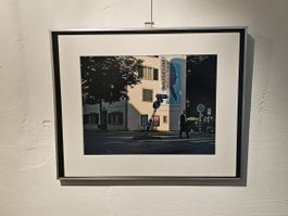 Original Fotographie gerahmt "Museum Bärengasse" Zürich 1999