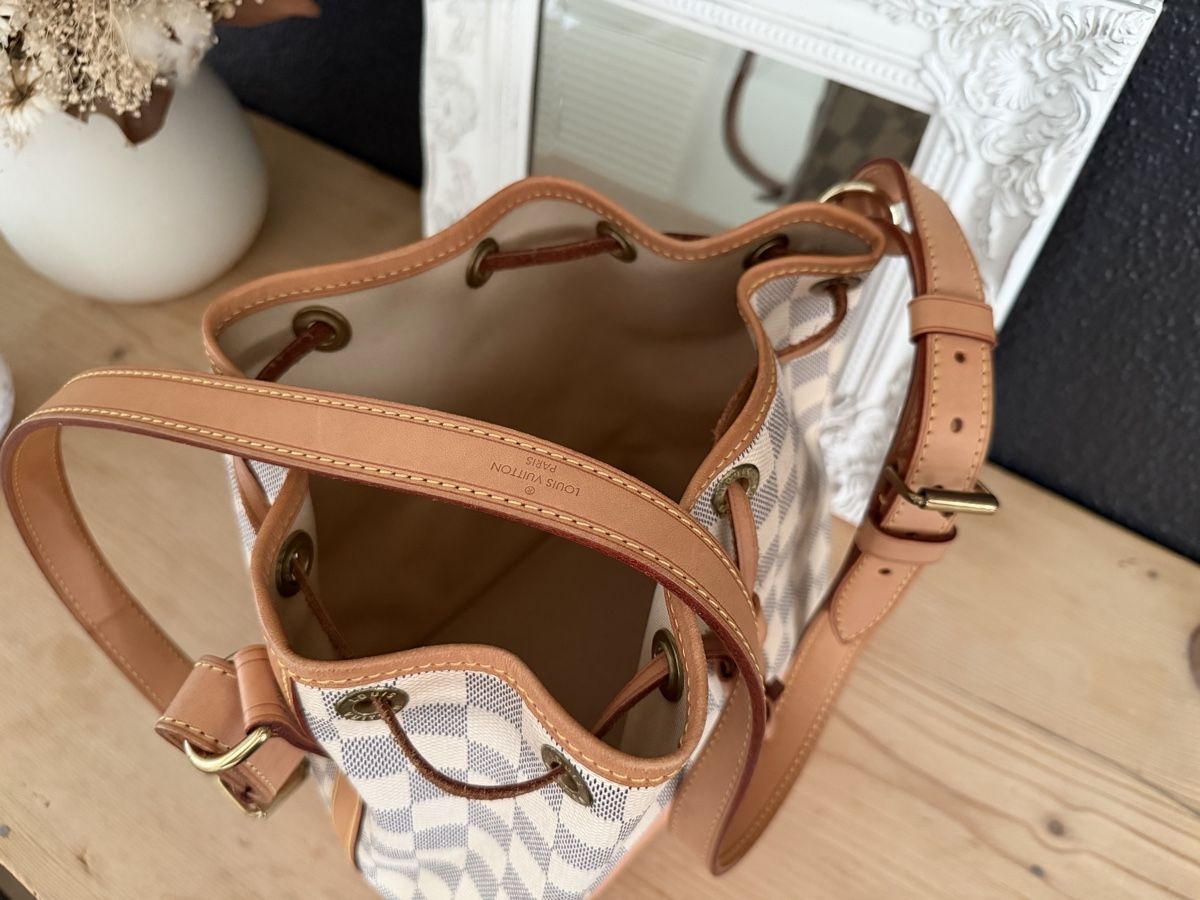 Louis Vuitton Borse da donna: Louis Vuitton Noe BB Damier Azur – Usato da Hirschthal venduto da GR7000 6