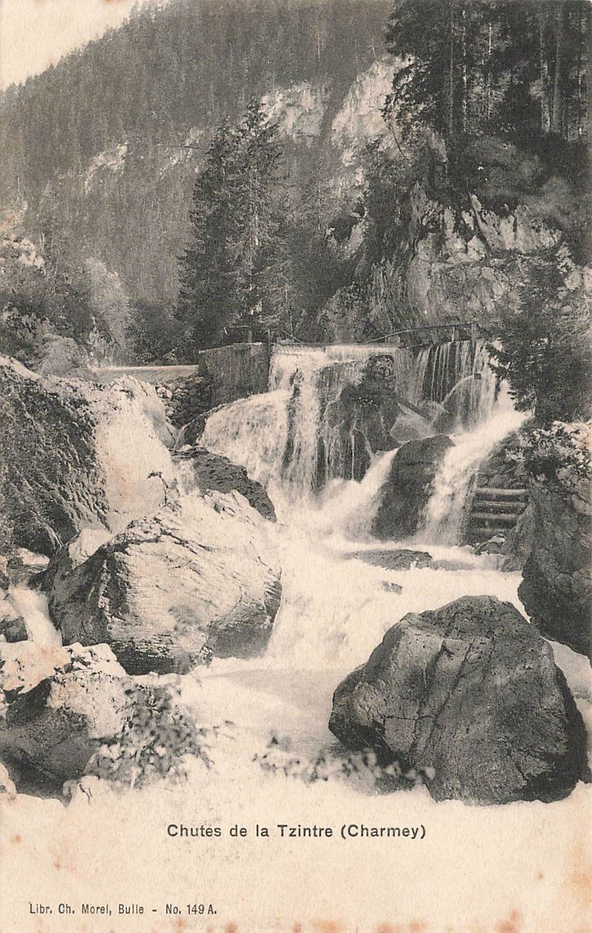 Cartoline postali: Chutes de la tzintre charmey – Usato da Biasca venduto da Blenio71