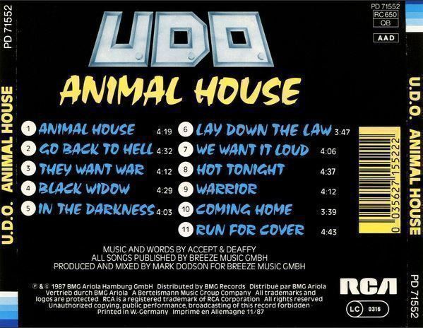 CD: UDO - Animal... – Usato da St-Cergue venduto da VeganWarrior 1